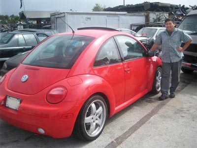 Red VW Beetle