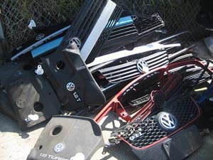 VW parts, grills